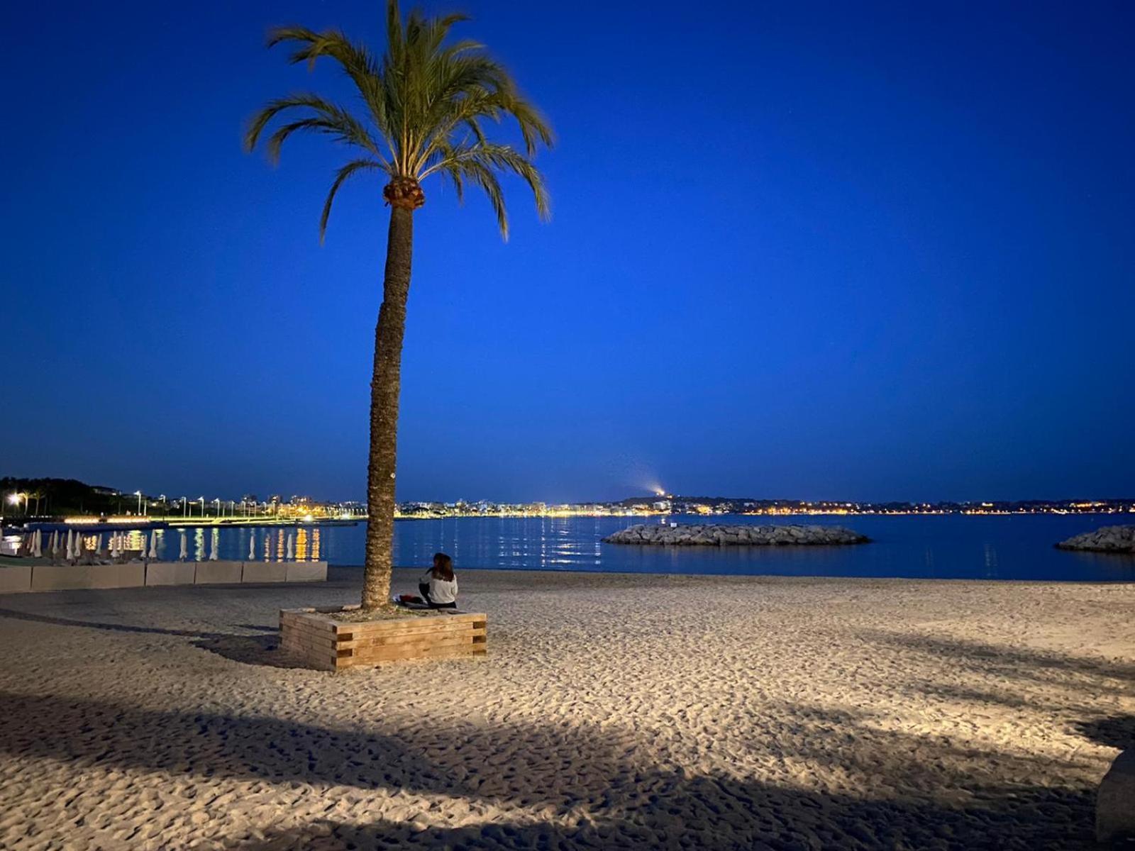 Vue Mer Juan Les Pins Antibes Bagian luar foto