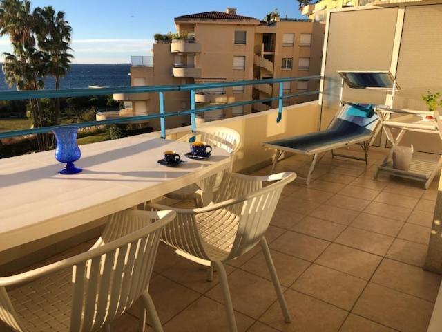 Vue Mer Juan Les Pins Antibes Bagian luar foto