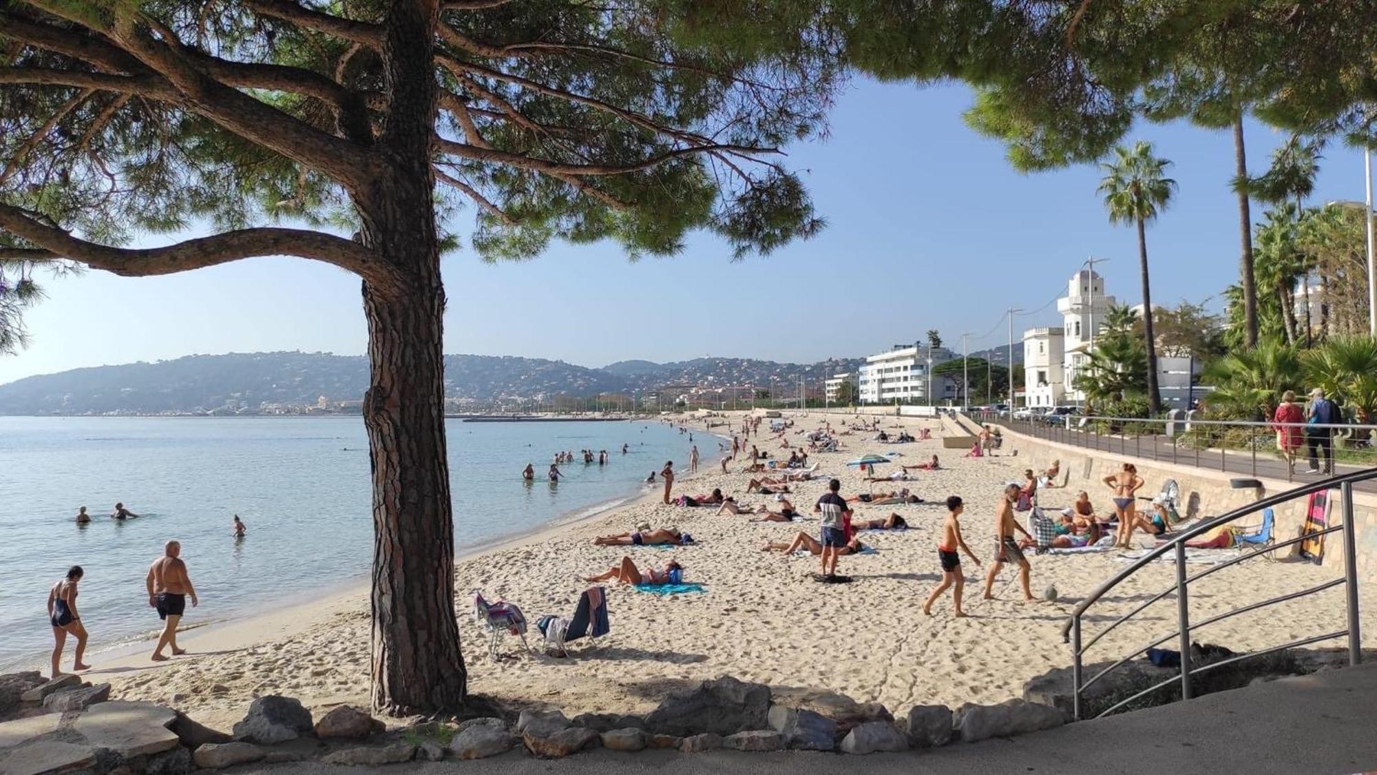 Vue Mer Juan Les Pins Antibes Bagian luar foto